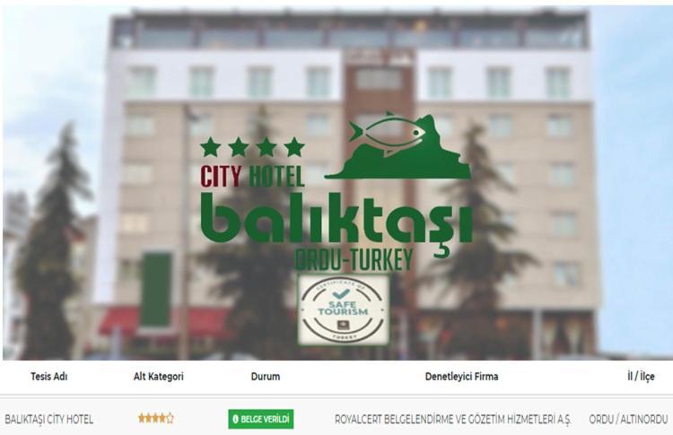 Baliktasi City Hotel & Spa 오르두 외부 사진